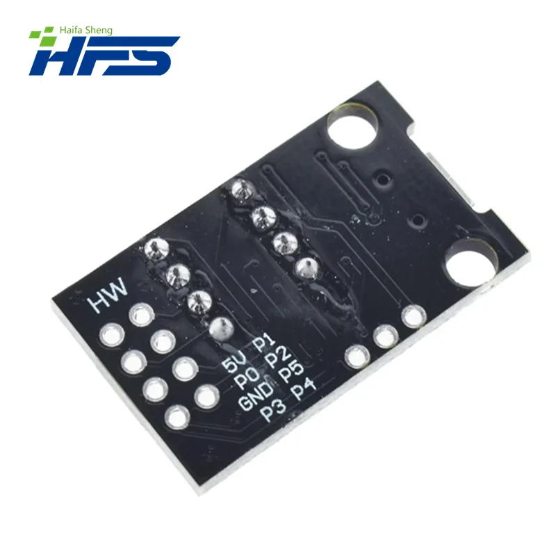 ATtiny13A / ATtiny25 / ATtiny45 / ATtiny85 papan Bare pemrograman pengembangan ATTINY yang dapat dicolokkan