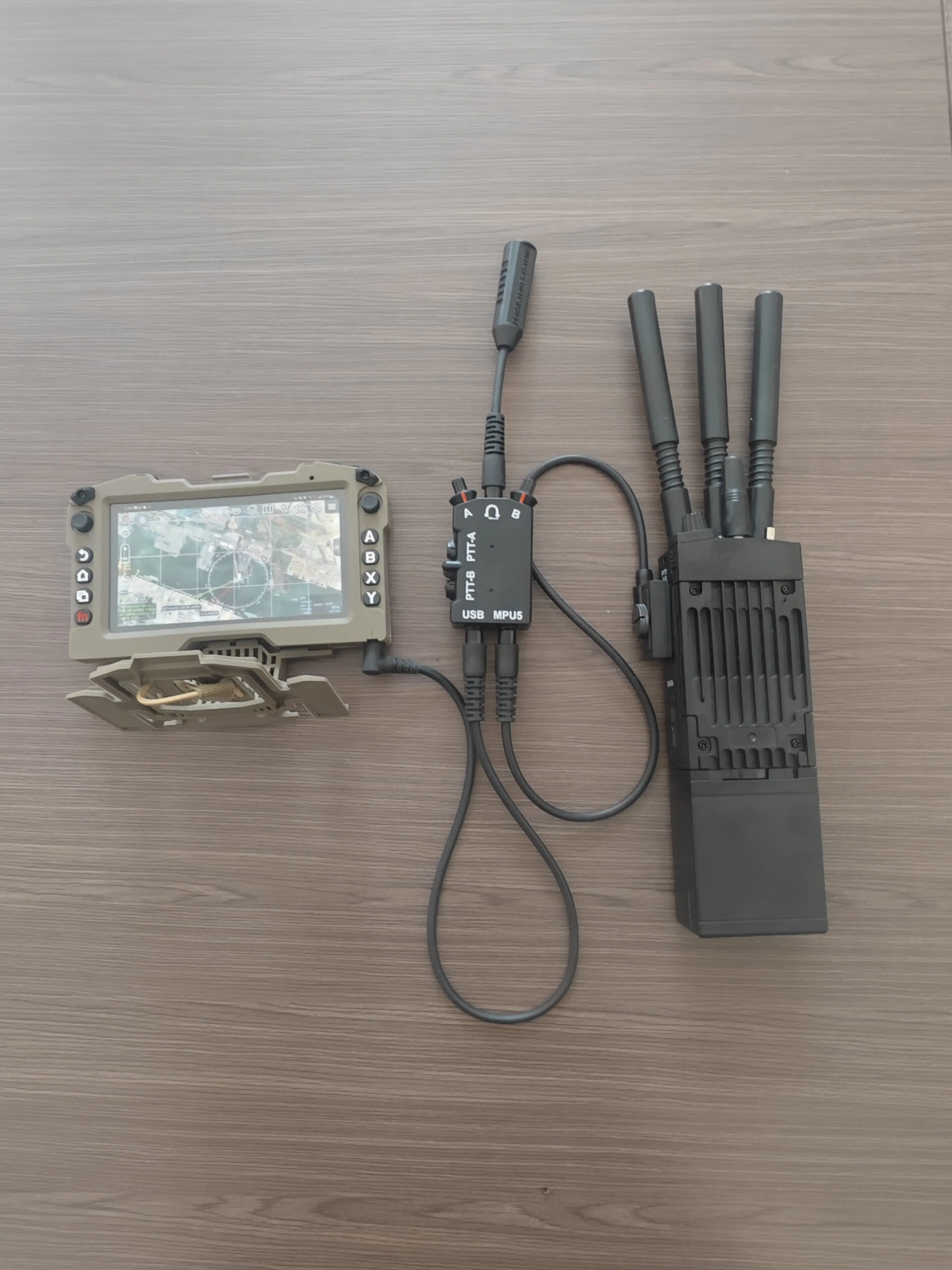 Tactical dummy MPU5 RDC navigation chest hanging DUAL two-way PTT