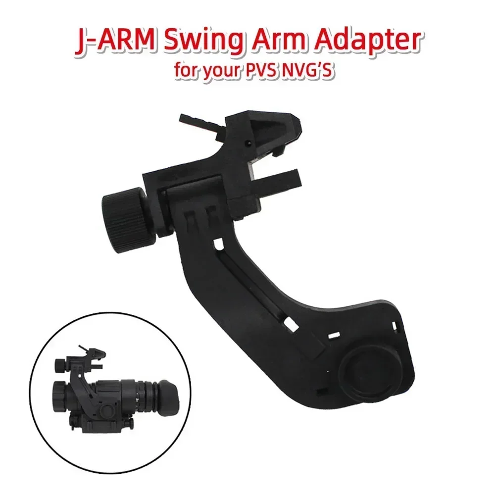 Tactical Helmet J Arm Mount Nylon J-Arm for Pvs 14 Night Vision Goggles Outdoor Hunting Swing Arm Adapter Conversion Fitting