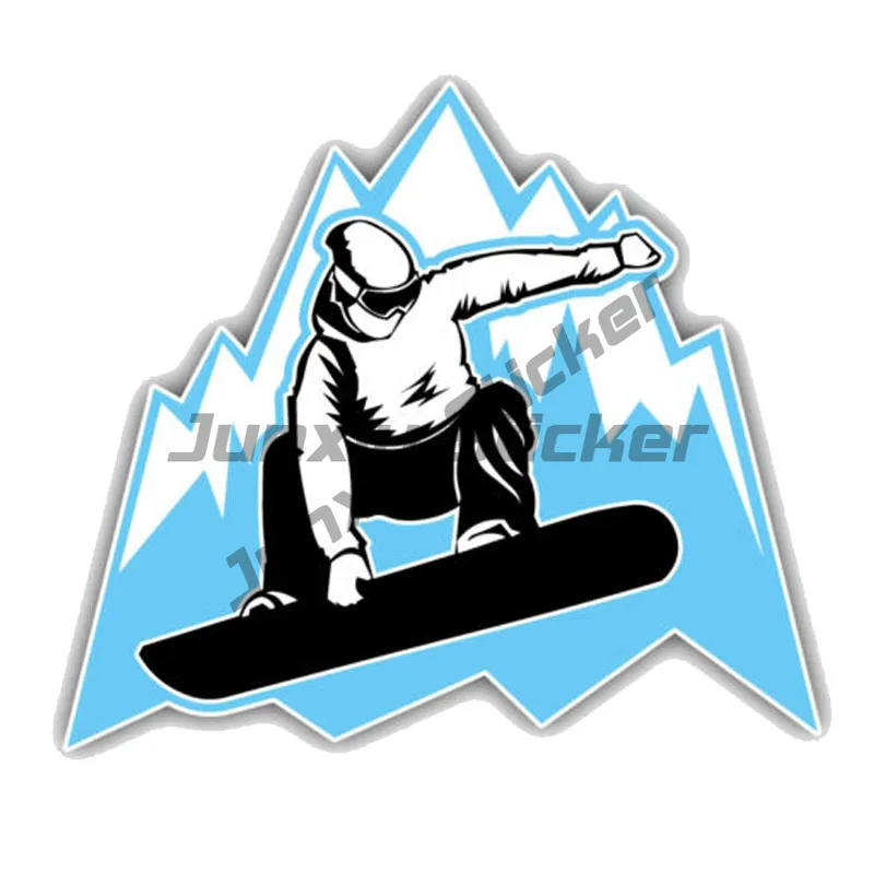 

Snowboarder Mountain Jumping PVC Motorcycle Car Sticker Waterproof Vinyl Decal Car Accessories Decor Pegatinas Para Coche
