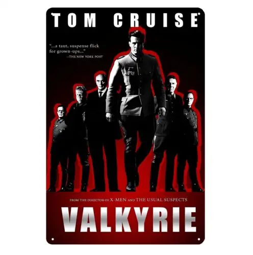 Valkyrie Movie Metal Poster Tin Sign 20x30cm Collectable Plaque