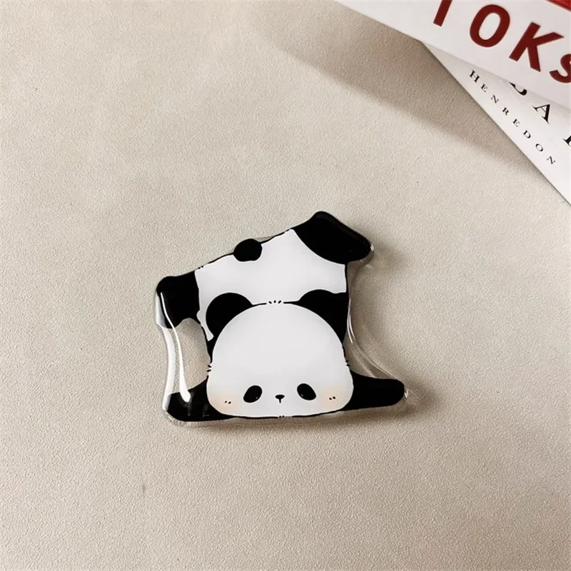 Cute Panda Animal Expandable Mobile Phone Holder Stand Korean Foldable Grip Tok Socket Finger Ring Bracket Accessories