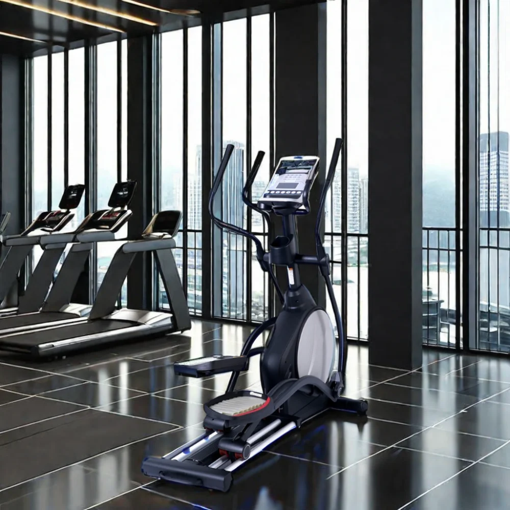 Commercial Electric Elliptical Trainer Gym Fitness Club Walking Exercise Machine