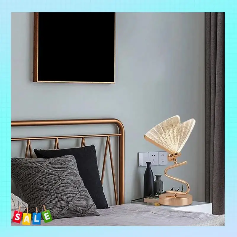 

A56X Butterfly Decorative Lamp 6W LED Desk Lamp For Living Room Modern Floor Lamp For Bedroom Office EU Plug