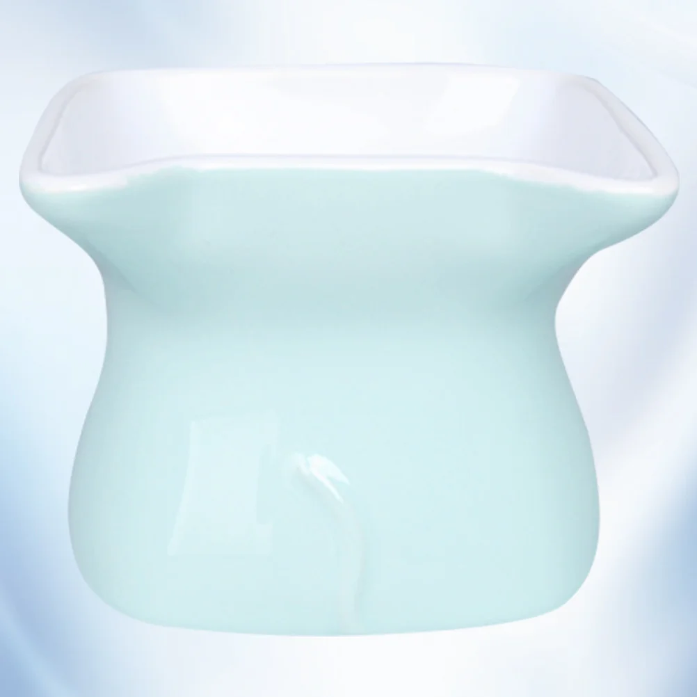 

Ceramic Cat Bowl .7x10.8x11.5cm Eco-Friendly Durable Smooth Design Pet Feeder Easy Clean Lightweight Travel