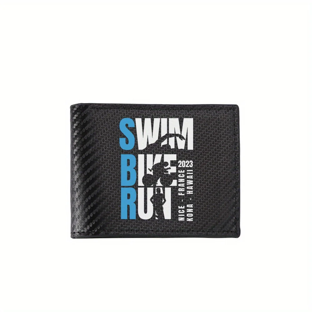 

Swim Bike Run 2023, Франция, Гавайи, Кона, красивые мужские кошельки, простые деловые, современные, стильные, с принтом, подарки для отца, бойфри