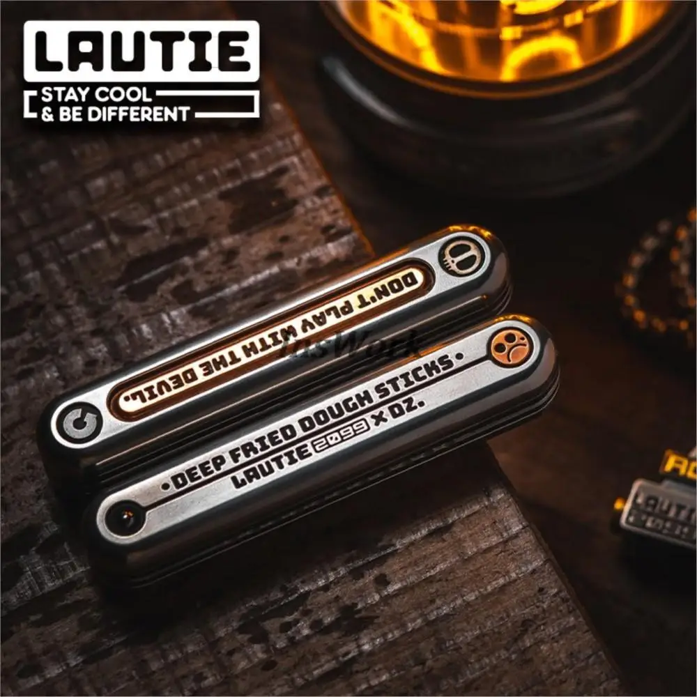 Lautique X X D Slider mecânico Fidget Toy, Co-Branded, Design não magnético, Spinner Metal, Limited, 699Pcs