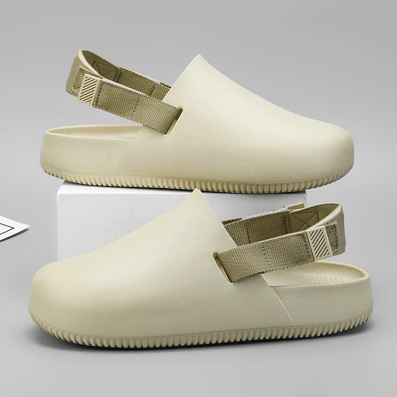 Męskie letnie klapki 2024 designerskie męskie buty męskie sandał skórzany oryginalne marki modne wygodne