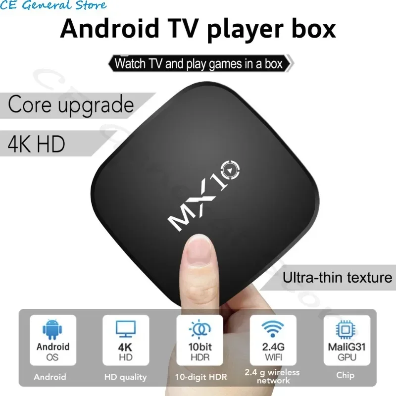 New Android Tv Box 1GB 8GB Mx10 Smart Tvbox 2 4g Wifi RK3228 Quad Core Set Top Box 4K Smart TV BOX Dual Band WIFI