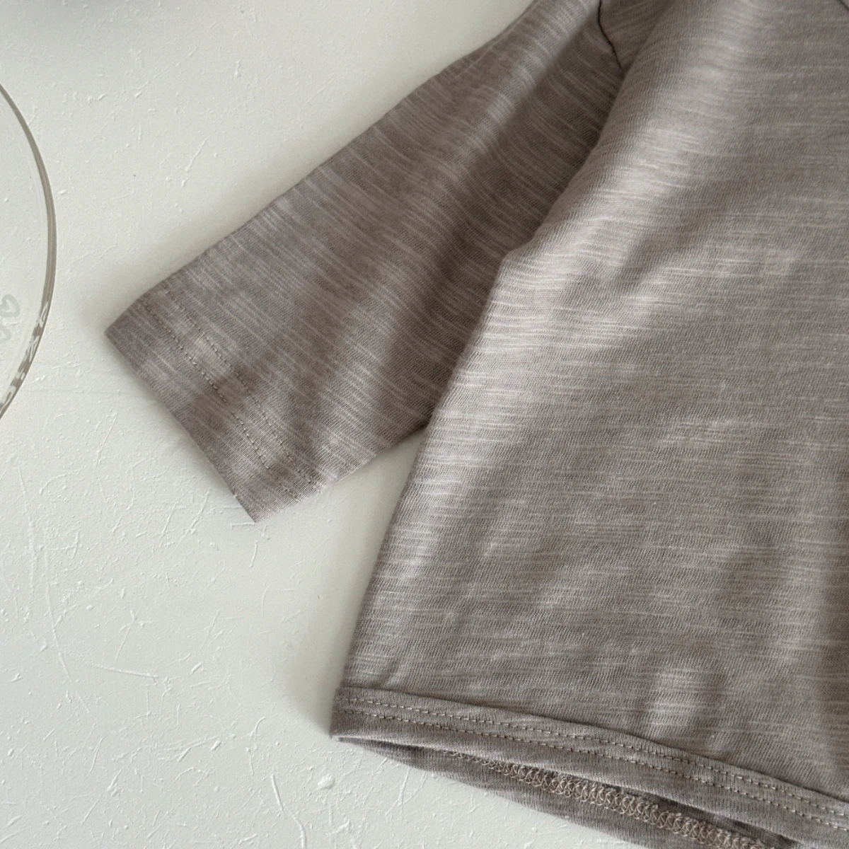 Frühling/Herbst Baby T-Shirt aus Reiner Baumwolle für Kleinkinder Einfarbiges Lockeres Dünnes Bequemes Oberteil für Jungen und Mädchen 0-3 Jahre – Detail 14