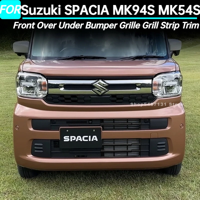 

Car Front Over Under Bumper Grille Grill Strip Trim Cover for Suzuki SPACIA MK94S MK54S Exterior Accessories 2024 2025