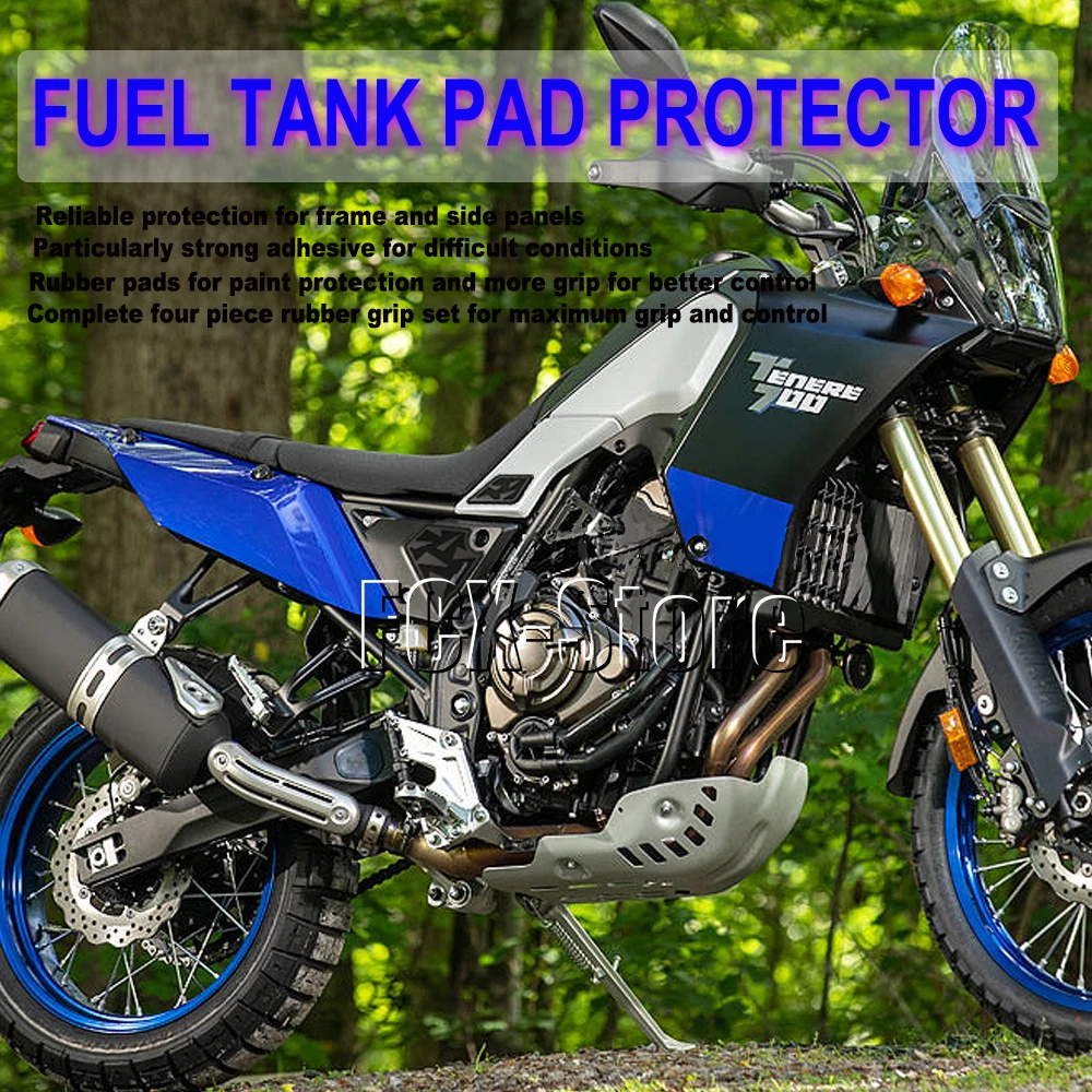 Motorcycle Fuel Tank Pad Protector Sticker Anti-Slip Protection Glue 3M Decal New For YAMAHA TENERE 700 Tenere 700 World Raid