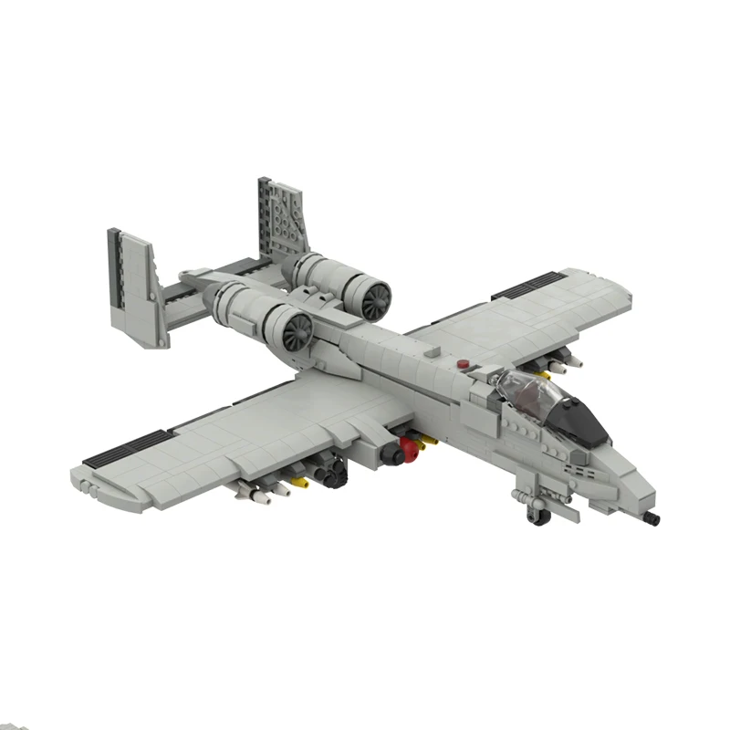 A-10 Thunderbolt II Warthog Attack Plane 1:35 scale Building Block Kit Military Aircraft Jet Fighter Brick Model Kid Toy Gift