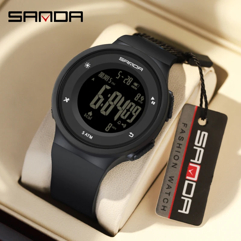 

SANDA 2142 New Sport Watch Mens Watches Top Brand Luxury WristWatches Waterproof LED Electronic Digital Male Relogio Masculino