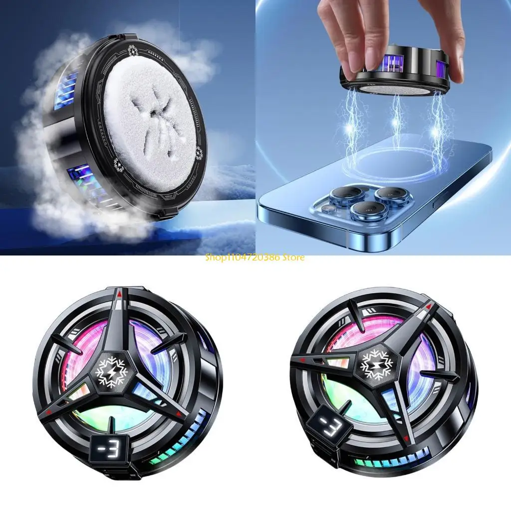 

K0EA Efficient Tablet Cooling Fan with Magnetic Mounting Universal Tablet Coolers Phone Coolers for Tablet & OS System Devi