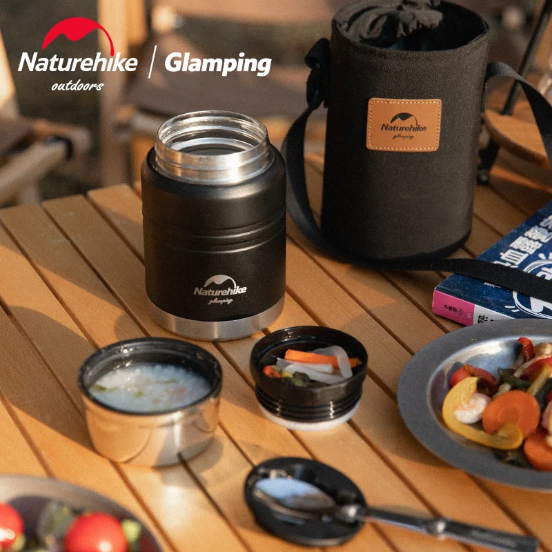 

Naturehike Simmering Beaker Long-Lasting Heat Preservation with Stainless Steel Folding Spoon for Outdoor Camping