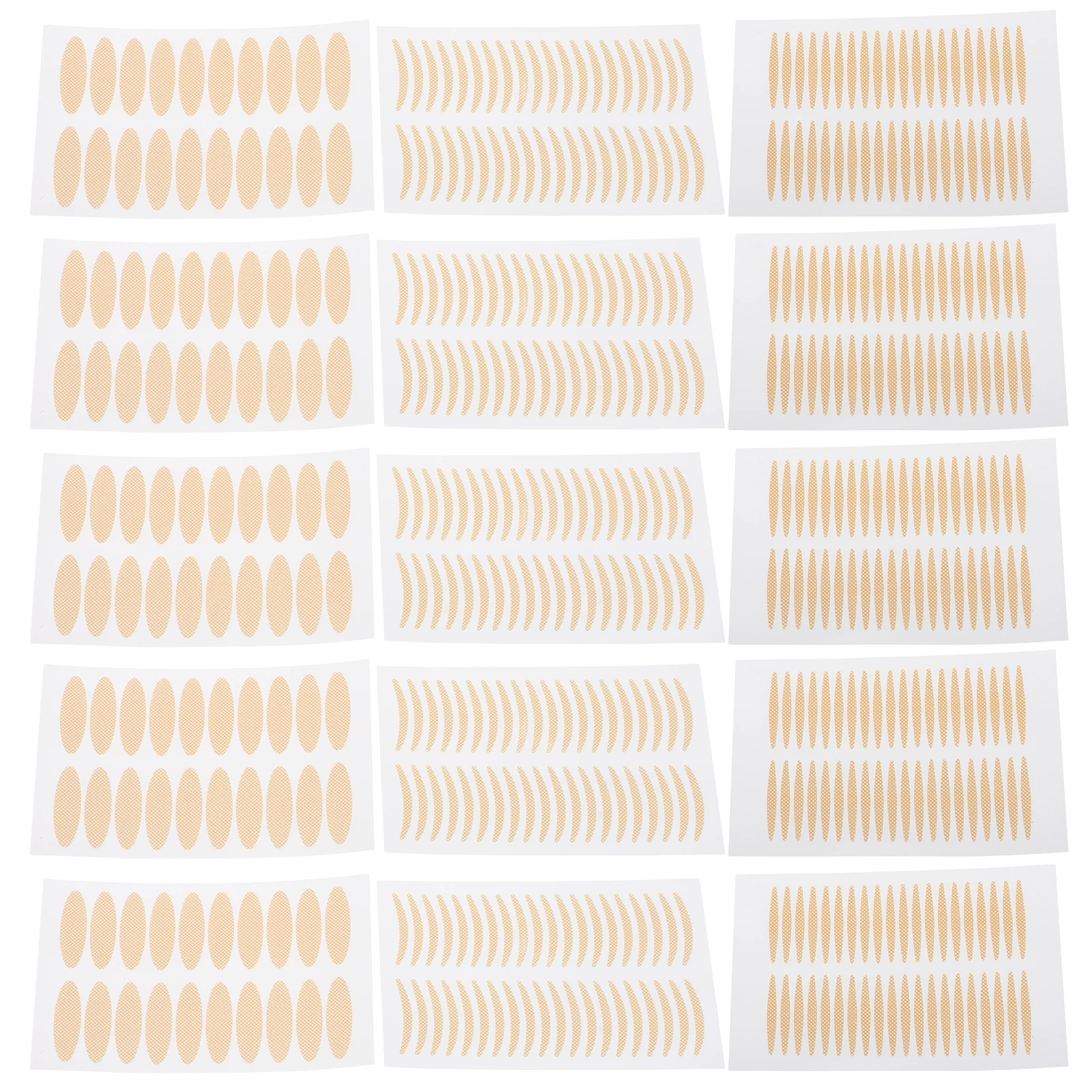 

1 set Double Eyelid Tape Invisible Mesh Hooded Lifter Strips Adhesive Khaki Droopy Eye Sticker Breathing Material Long Lasting