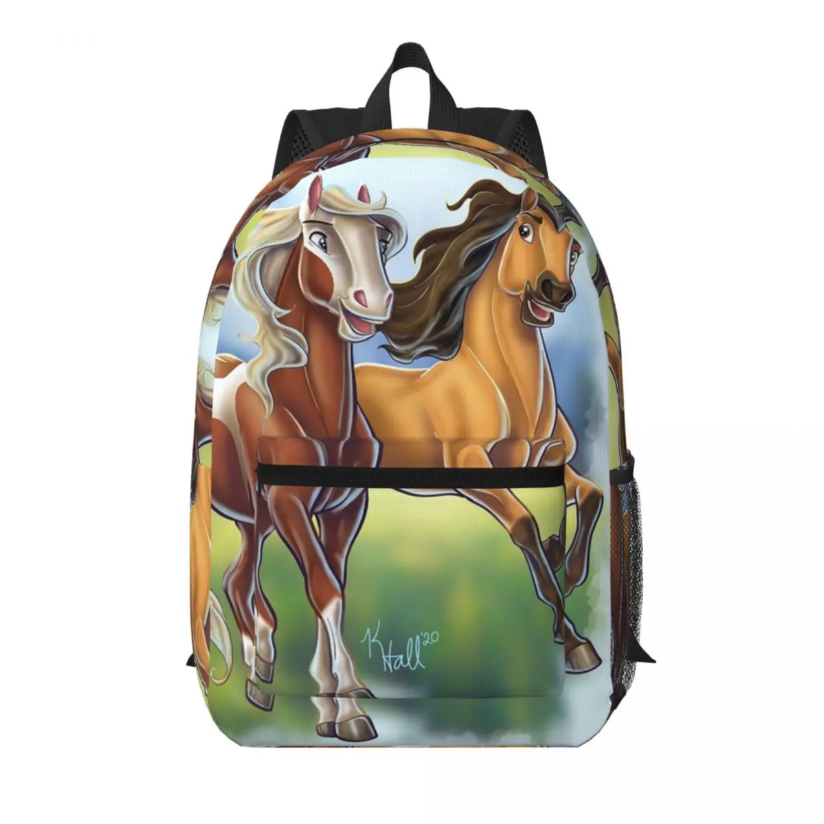 Spirit And Rain Student Backpack School Bag Hiking Travel Daypack for Boys Girls Bookbag Shoulder Bags