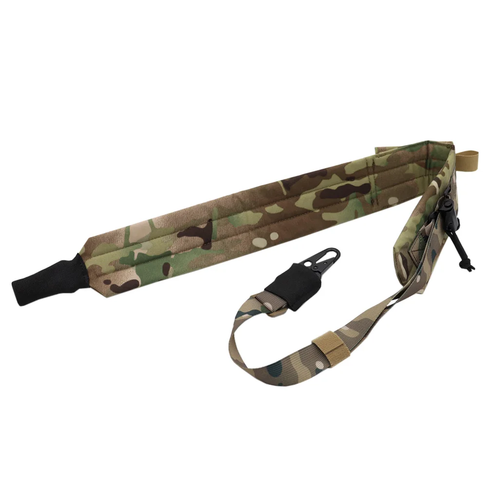 Gaya baru selempang senapan Modular taktis 2 titik 2.5 "tali bahu empuk menyesuaikan tali selempang senapan Aksesori berburu