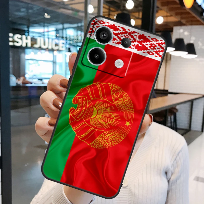 Belarus Flag Coat of Arms Cover For Xiaomi Redmi Note 13 Pro 12 11 9 10 Pro 9S 10S 11S 12S Redmi 12 10C 12C 13C Case