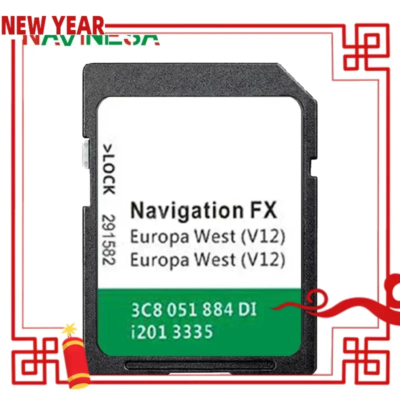 

for VW Golf Since 2008 RNS310 8GB FX V12 West Europe SAT NAV GPS Naviation SD Map Card System Update Software