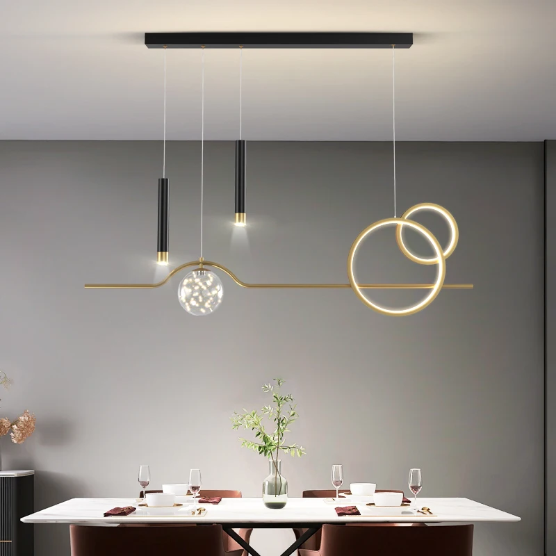 

Modern Pendant Led Chandelier Home Light Ceiling Mounted For Living Room Bedroom Hanging Lamp Gold Black Coffee Lighting Fixture