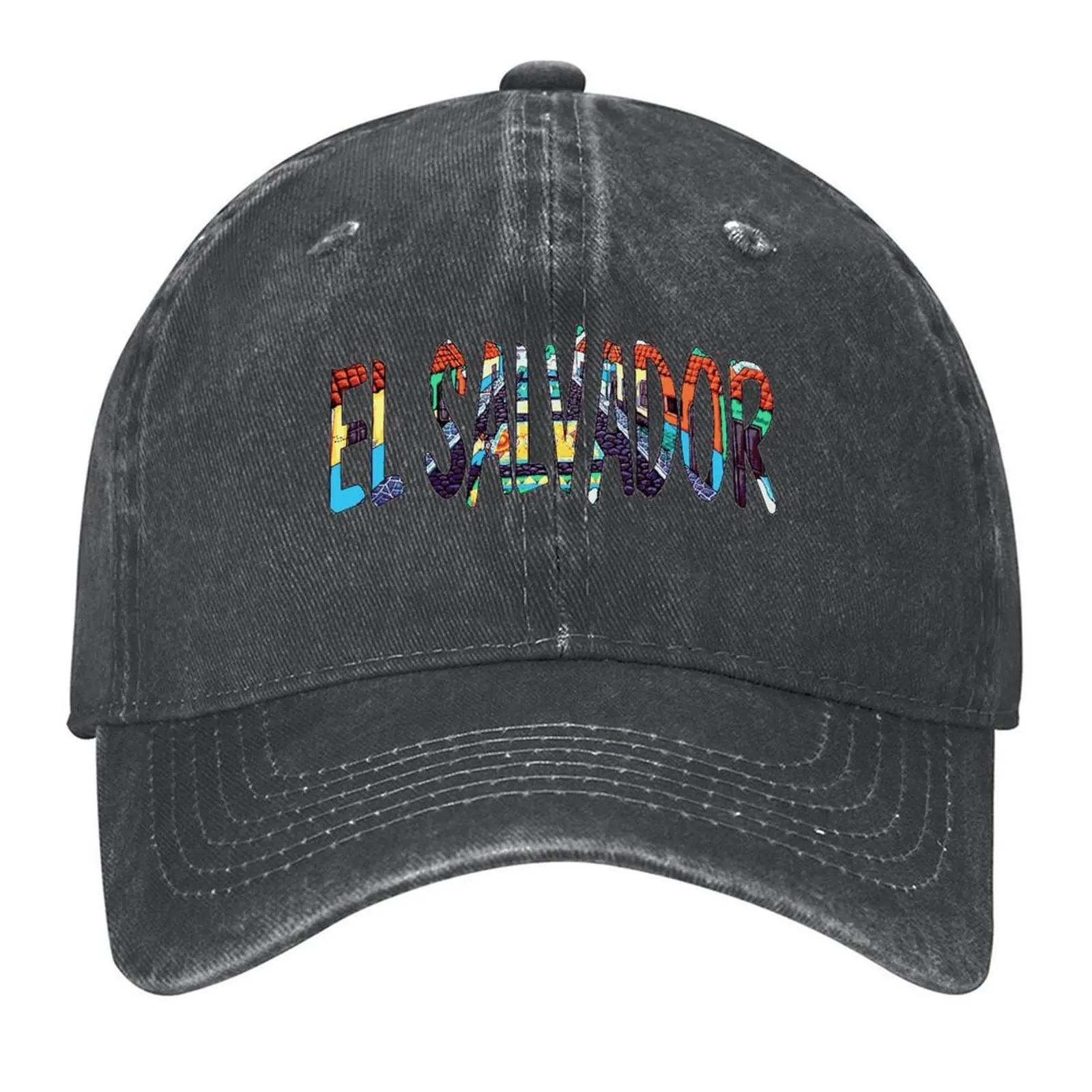 

Colorful El Salvador Baseball Cap designer cap Vintage black luxury woman cap For Men Women's