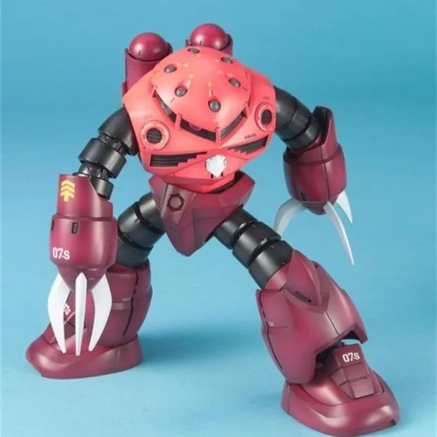 En Stock Original Bandai Mg 1/100 crabe du diable rouge Msm-07s Z'Gok Xiaya modèle d'assemblage à collectionner Anime figurine modèle jouets