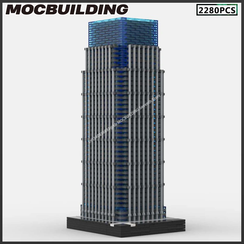 1:650 Schaal Moc Bouwstenen 25 Kanarie Wharf Model Stad Architectuur Technologie Bricks Monteren Display Collectie Speelgoed Geschenken