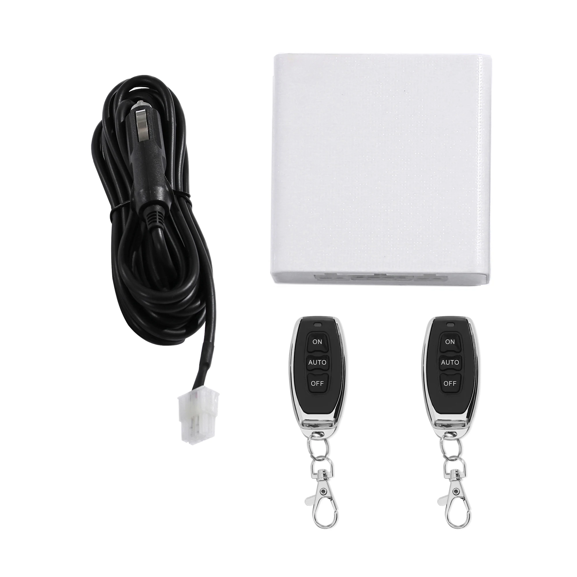 Valve Control Kit for 2 Pins Exhaust Muffler Cutout Accessories with 2 Electric Valves 12V Remote Control