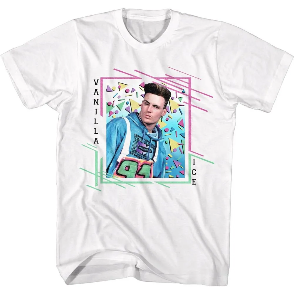 Vanilla Ice Triangles White T Shirt