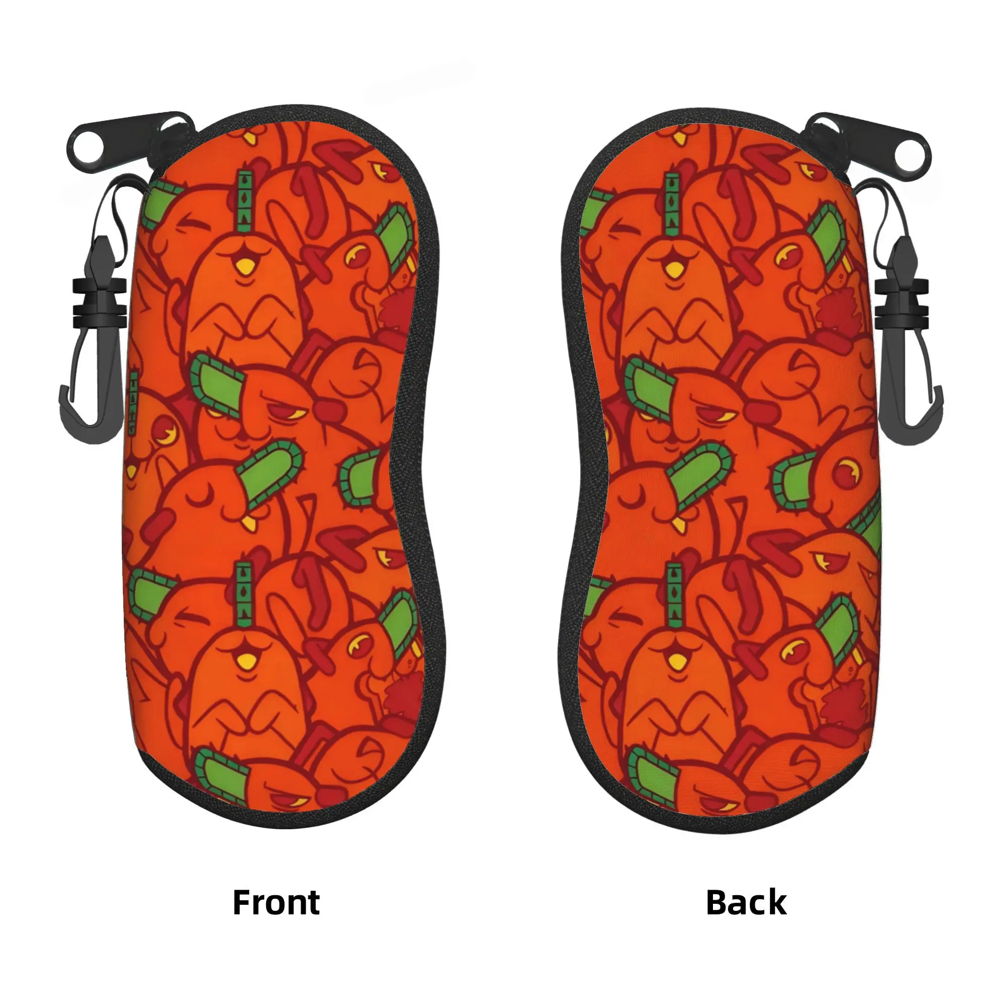 Custom C-Chainsawes Man Controversial Type Brillenetui für Herren und Damen, weiche Comic-Sonnenbrillen-Schutztasche