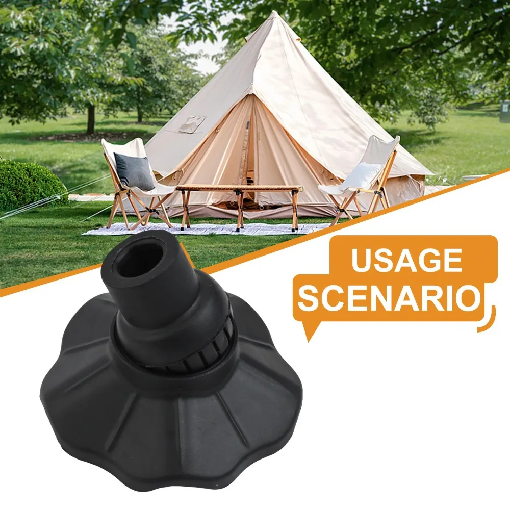 4 peças de protetores antiderrapantes para pés de cadeira de camping, capas para pernas de cadeira dobrável, apoio para os pés antiderrapante.