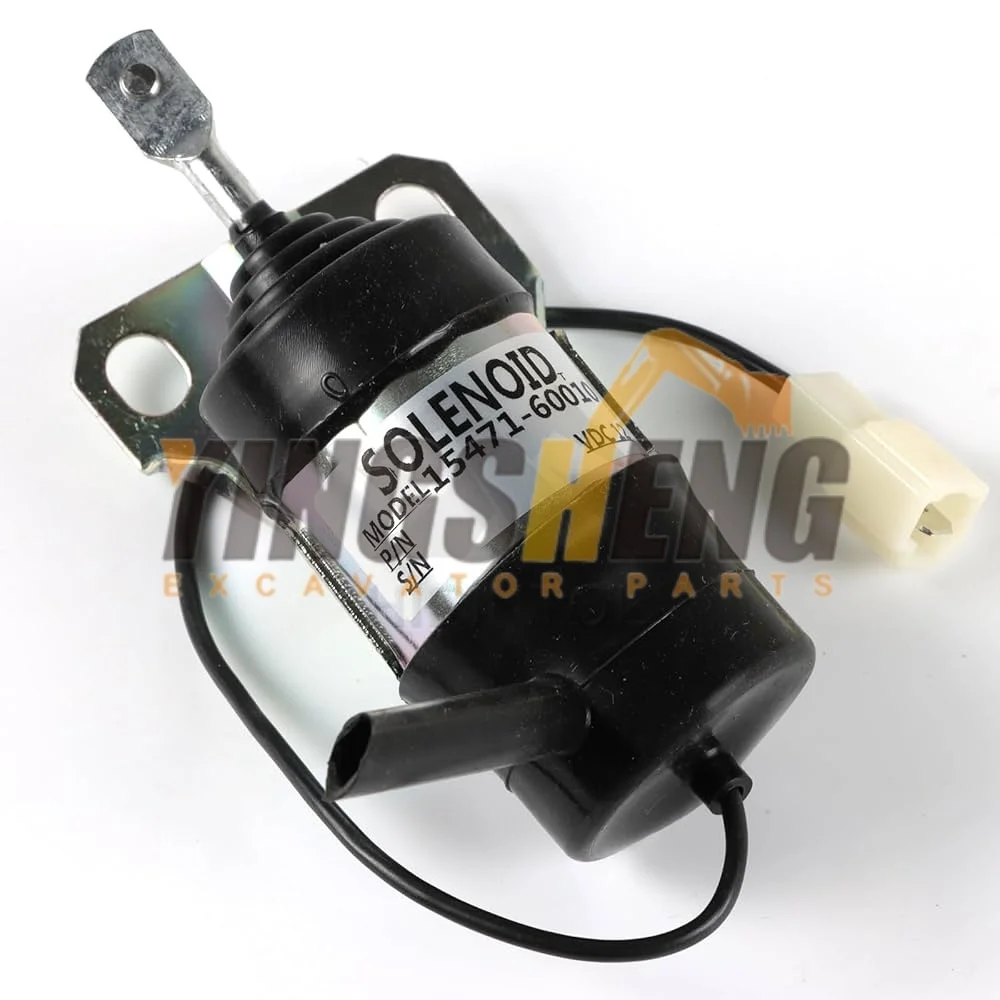 

12v Fuel stop solenoid valve 15471-60010 15471-60013 for Kubota 1547160010 1547160013 B1250 B1750 L2900 L4200