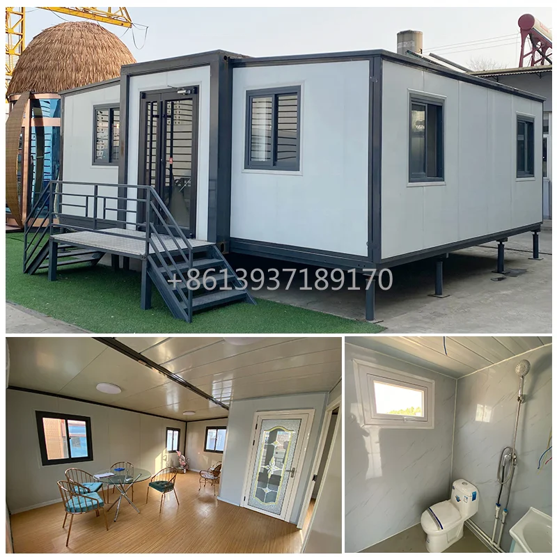 Model Luxury Extension Two Bedrooms Container Piece Expandable Flat Packing Structure Prefabricated Miniature House