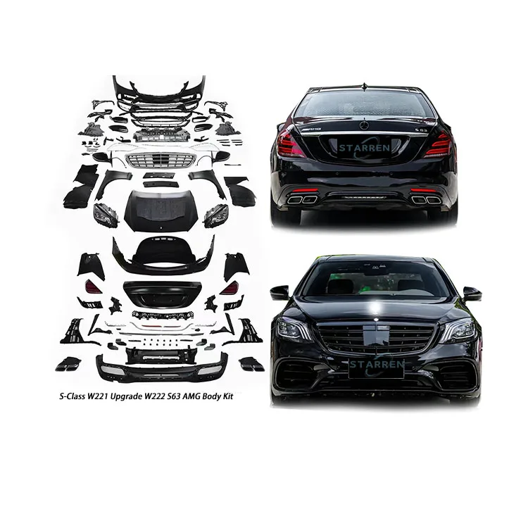 Wholesale Car Bumpers 2006-2013 W221 S-Class Upgrade W222 S63 Amg Body Kits  for Mercedes-Benz