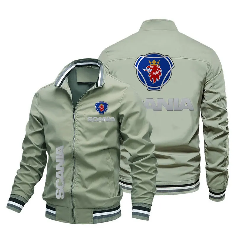 2024 Frühling und Herbst neue Herren Motorrad jacke Mode lässig Herren bekleidung Outdoor wind dichte Radsport bekleidung Logo-Druck