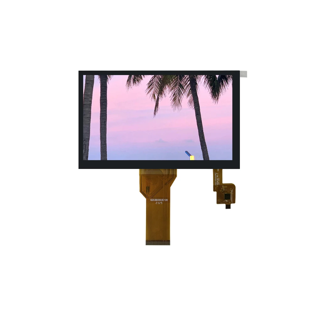 Wide Temperature Display 7 Inch Touch Screen 800x480 Screen Panel 50-Pins RGB Interface LCD Module with CTP