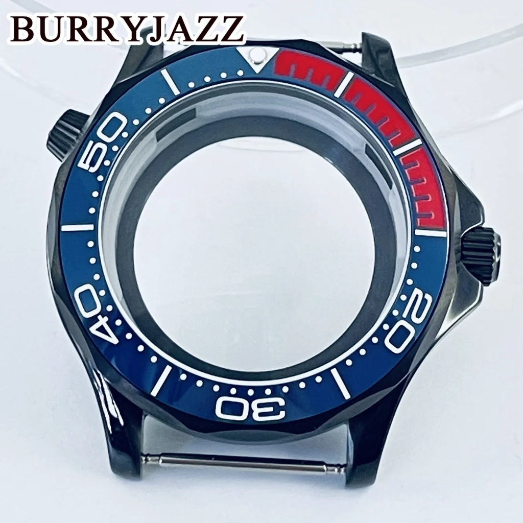 Burryjazz-防水サファイアガラスケース,300,セラミックベゼル,41mm,nh35,nh36,nh34,nh38,nh70,nh72