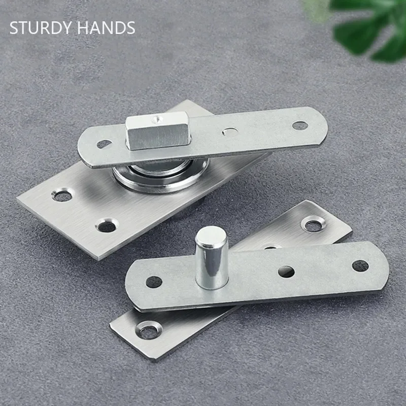 Stainless Steel Pivot Door Hinge Heavy Duty for Wood Shaft Murphy Hinge Up and Down Doors Rotating Hinges Location Shaft Hinge