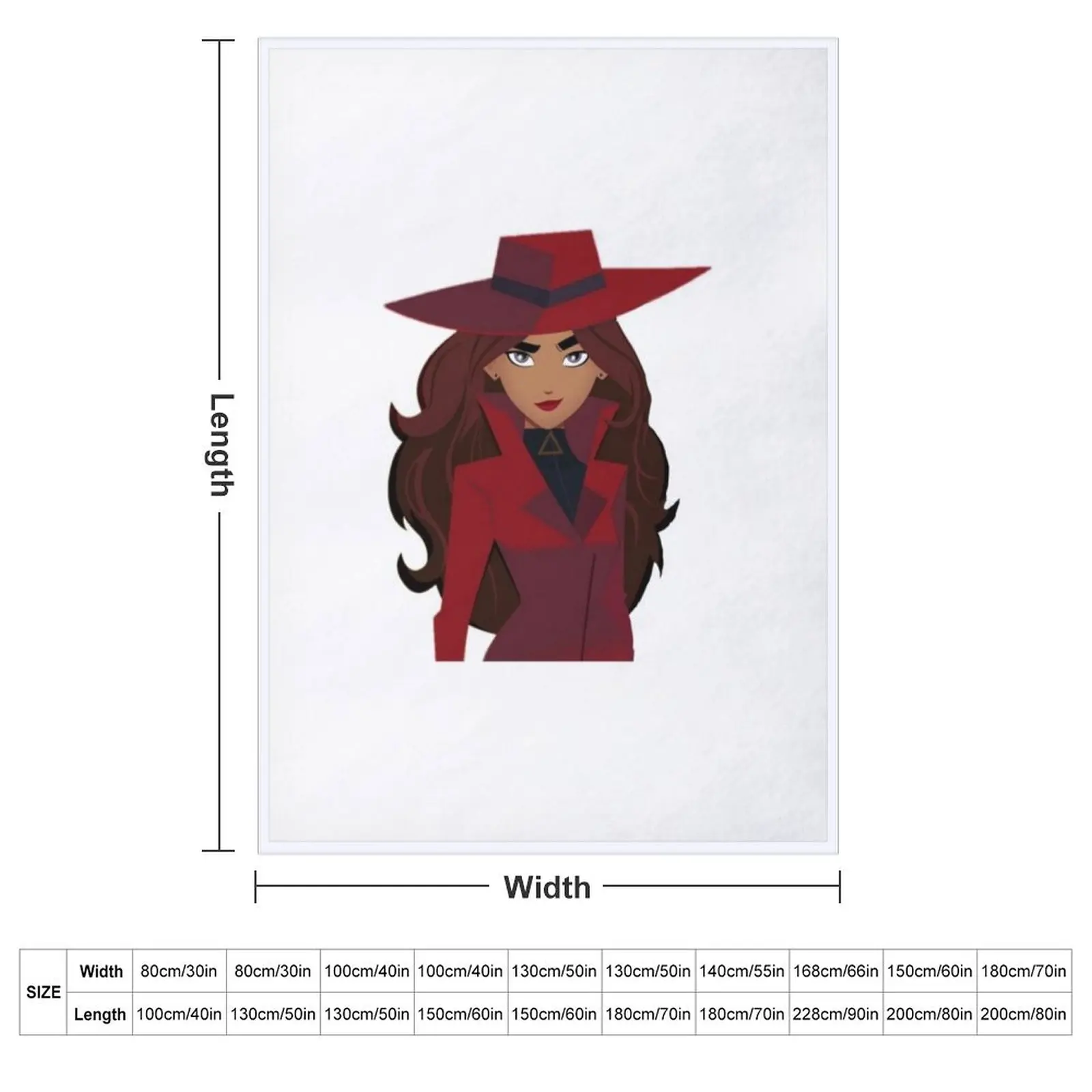 carmen sandiego Throw Blanket couch cozy soft plush fuzzy picnic outdoor blanket