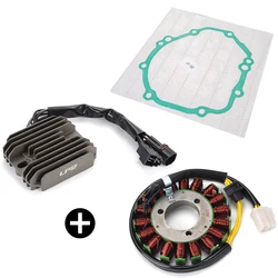 Magneto Stator Coil & Regulator Rectifier With Gasket for Suzuki GSXR600 GSXR750 GSX-R600 GSX-R750 K6 K7 31401-01H00 32800-02H00