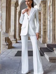 Blazer de botão único e calça feminina, decoração de pérolas, moda designer, alta qualidade, novo, 2022