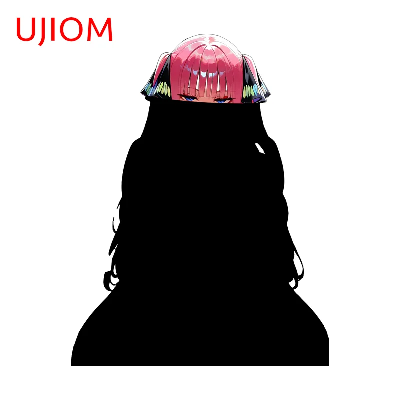 UJIOM Nakano Nino Hardcore Anime Figure Wall Sticker Luxury Home Silhouette Style Decal Unique Game Room Decor Accessories