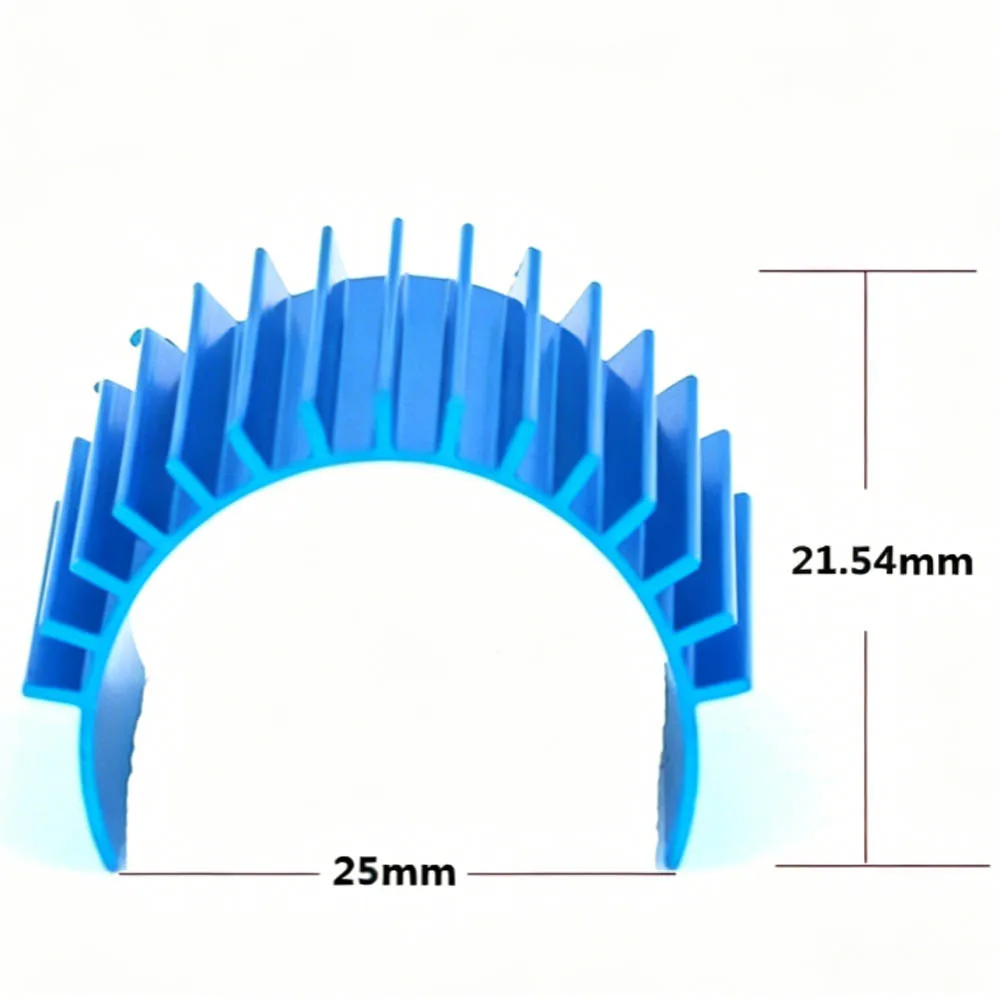 Aluminum Alloy Motor Heat Sink Motor Cooler for WPL 370 380 Motor HUANQI 710 731 732 733 734 1/16 RC Car view 3