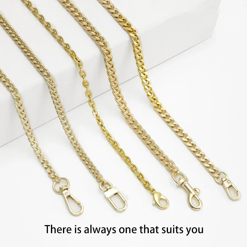 Light Gold Chain For Women Bag Durable Fashion Crossbody Shoulder Strap Replacement Bag Modification Bag Chain Accessories