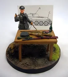 1/35 model kit resin kit Anti-tank teaching Unassembled Sculpture for Hobbyists