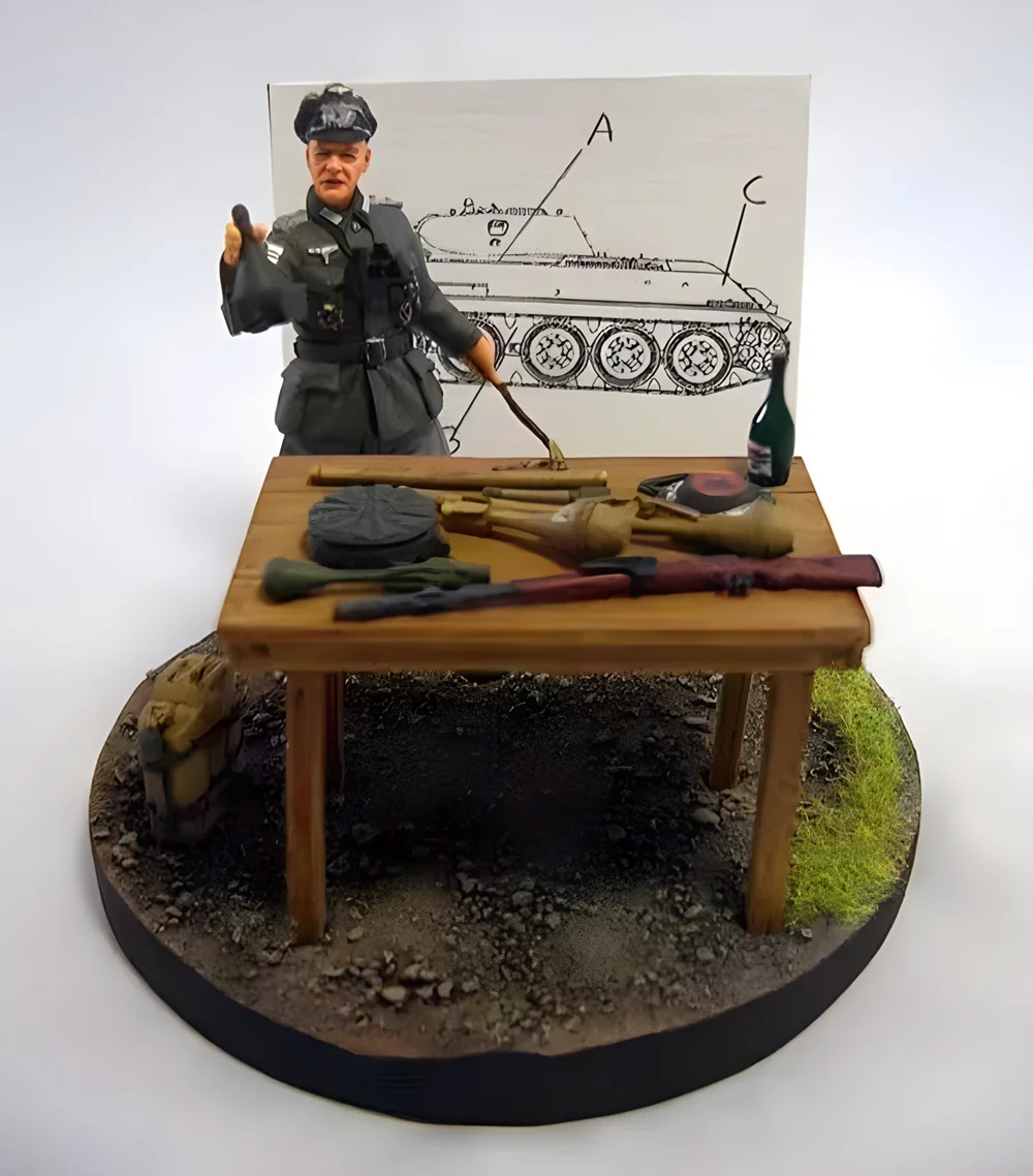 1/35 model kit resin kit  Anti-tank teaching