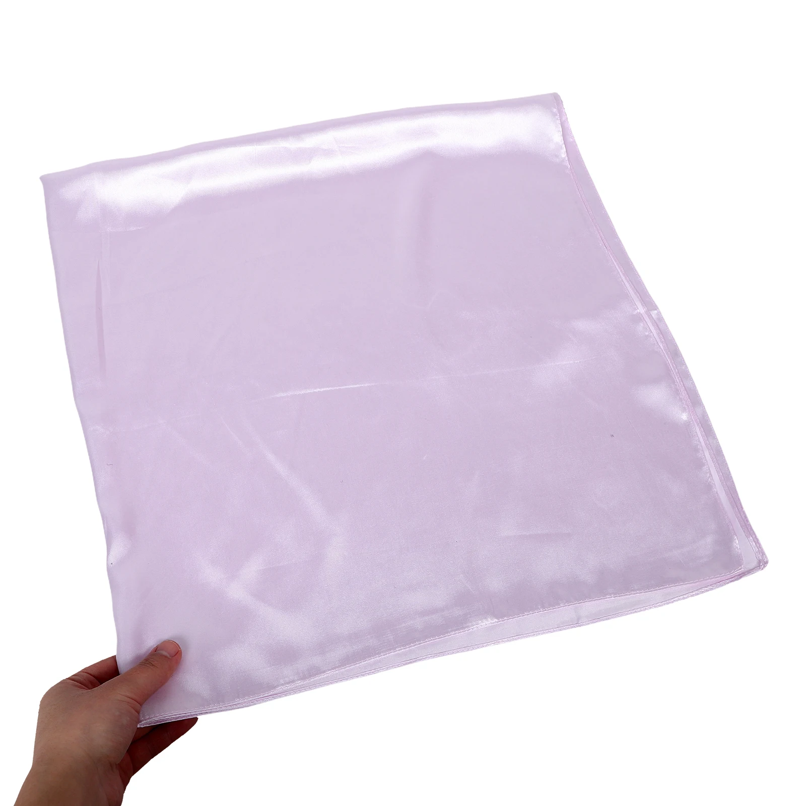 

Solid Color Silk Scarf Large Square Women Head Wraps Soft Comfortable Casual Fabric Lavender Travel Multicolored Shawl