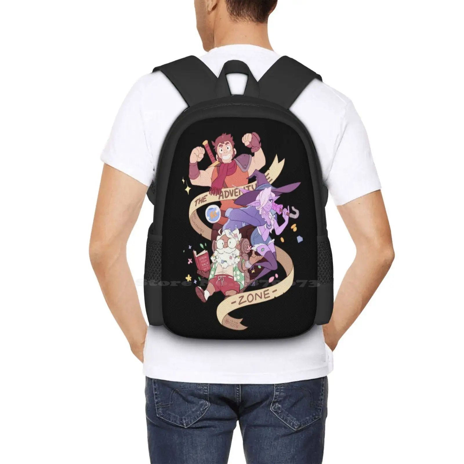 Tres Horny Boys Backpacks For School Teenagers Girls Travel Bags Adventure Zone Taako Merle Magnus Dnd And Dragons